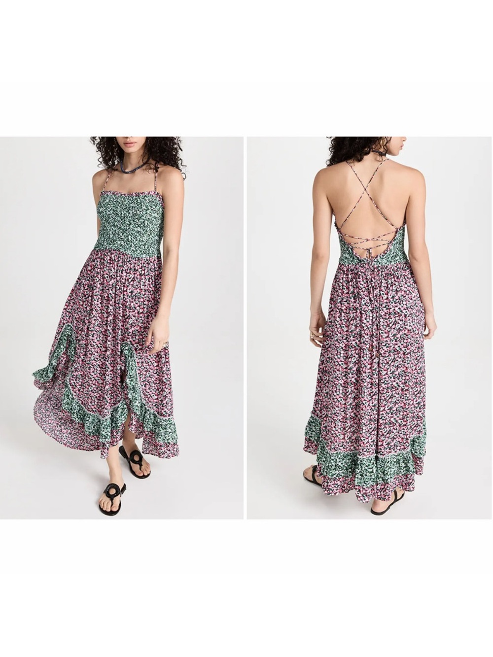 Free people one I love floral maxi dress